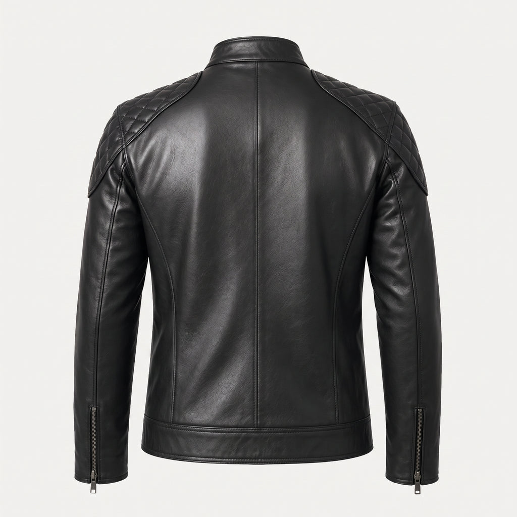 Racer Épaules Matelassées — Noir