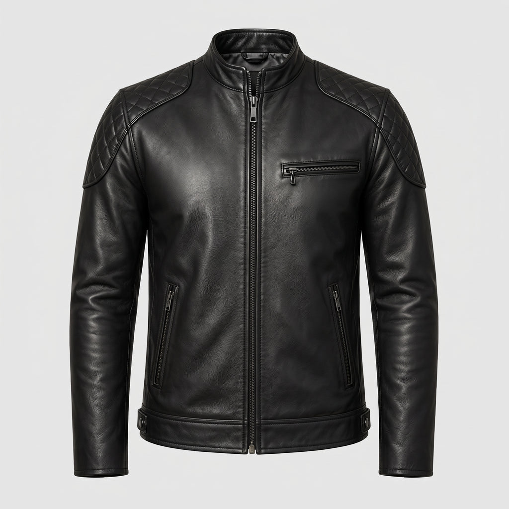 Racer Épaules Matelassées — Noir