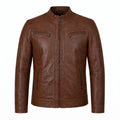 Blouson Zippé — Brun tabac