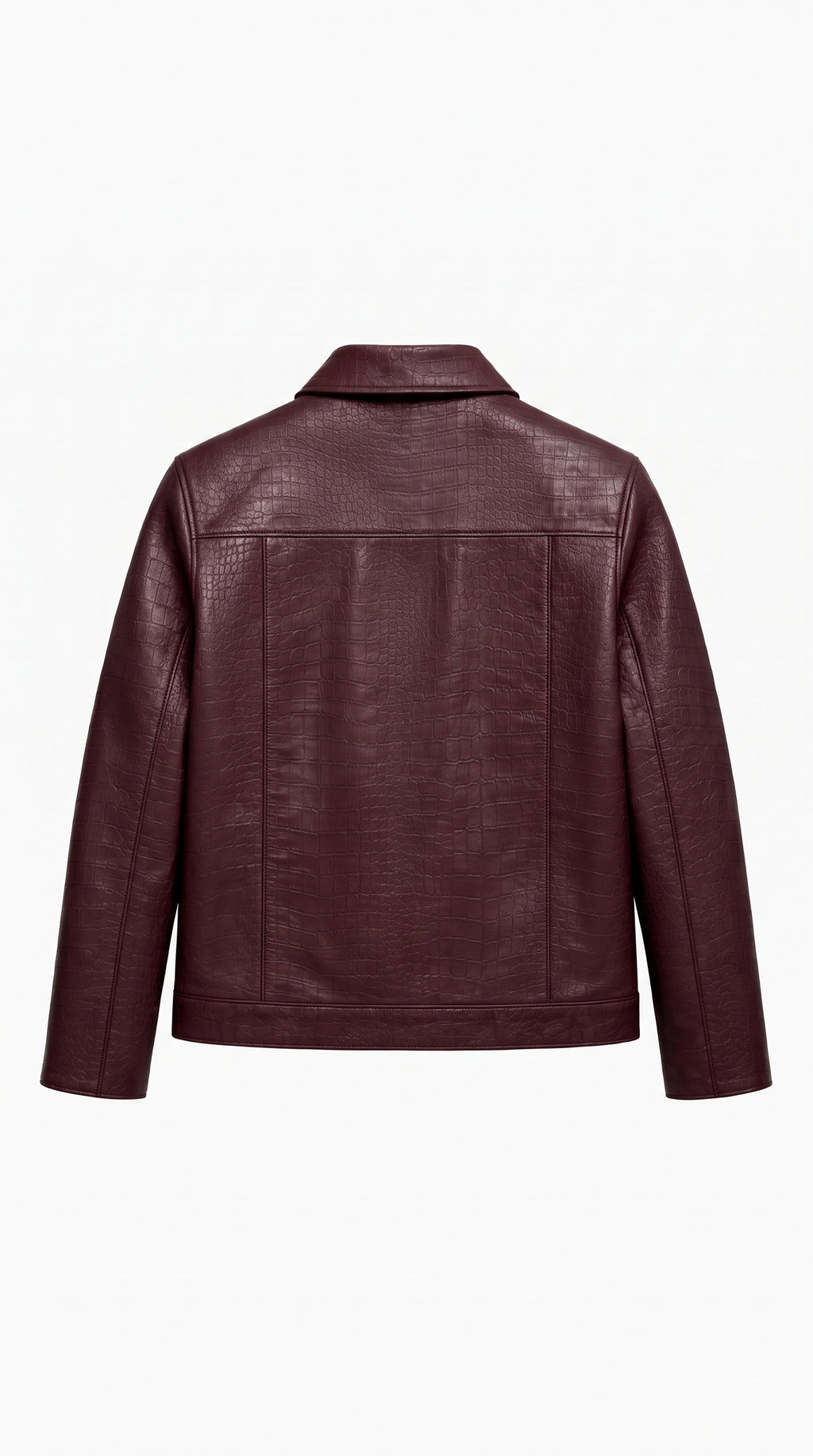 Veste Chemise Croco Bordeau