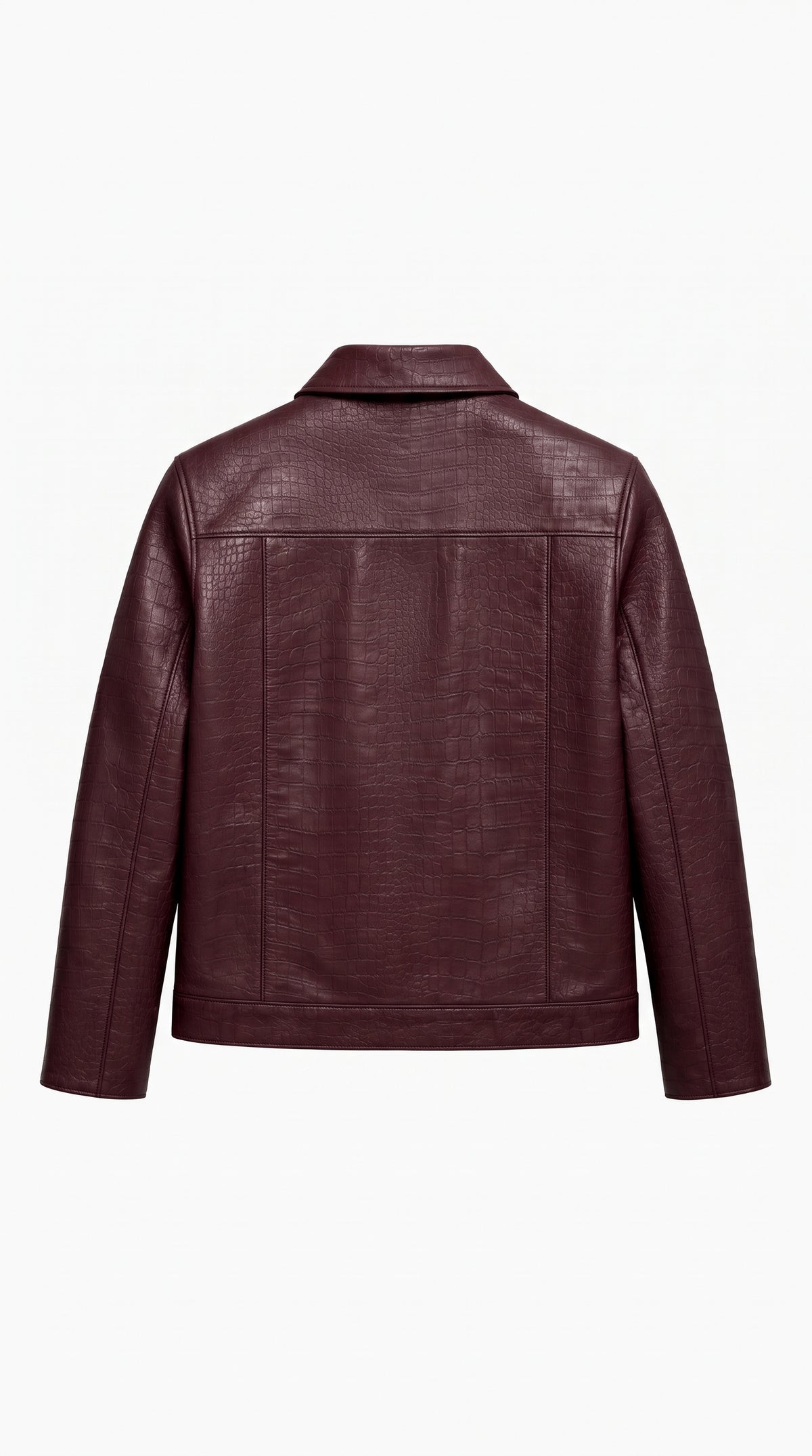 Veste Chemise Croco Bordeau