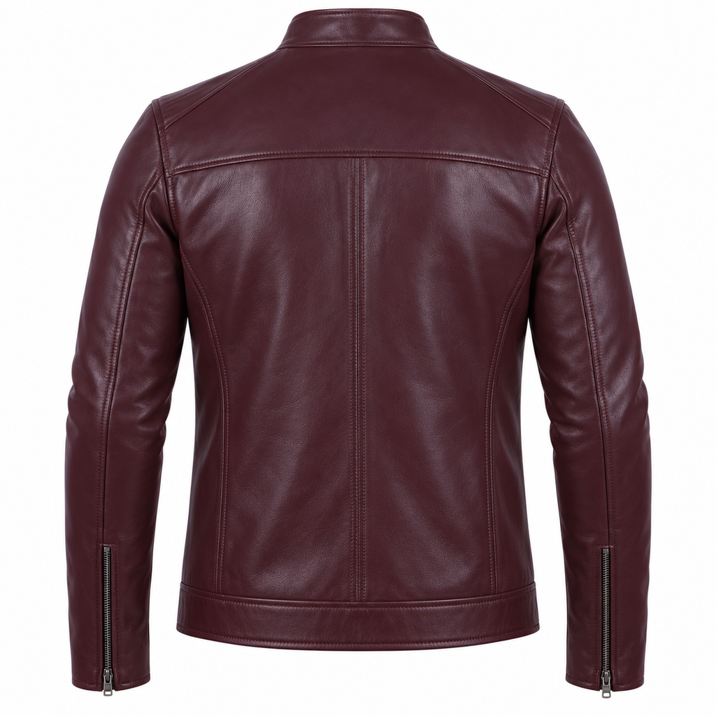 Blouson Vachette — Bordeaux — veste en cuir Maison Varenne