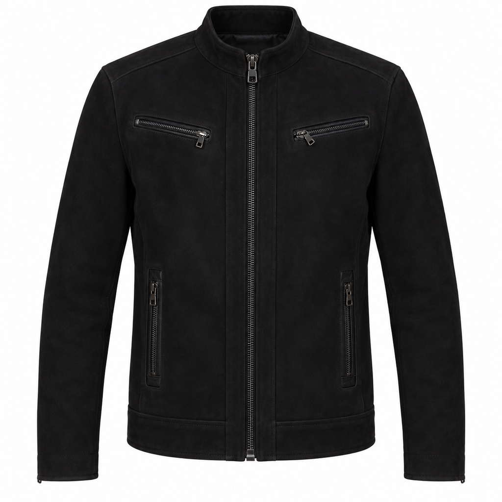 Blouson Daim — Noir — veste en daim Maison Varenne