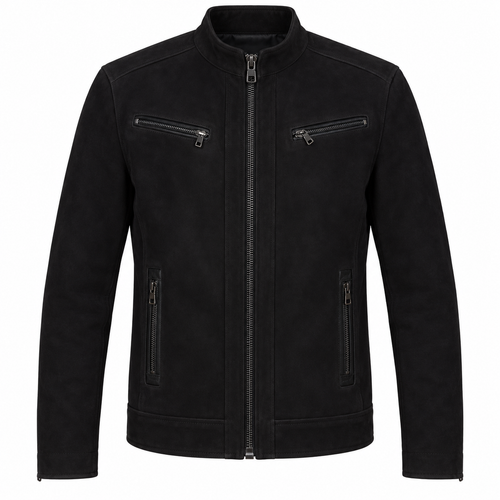 Blouson Daim — Noir — veste en daim Maison Varenne