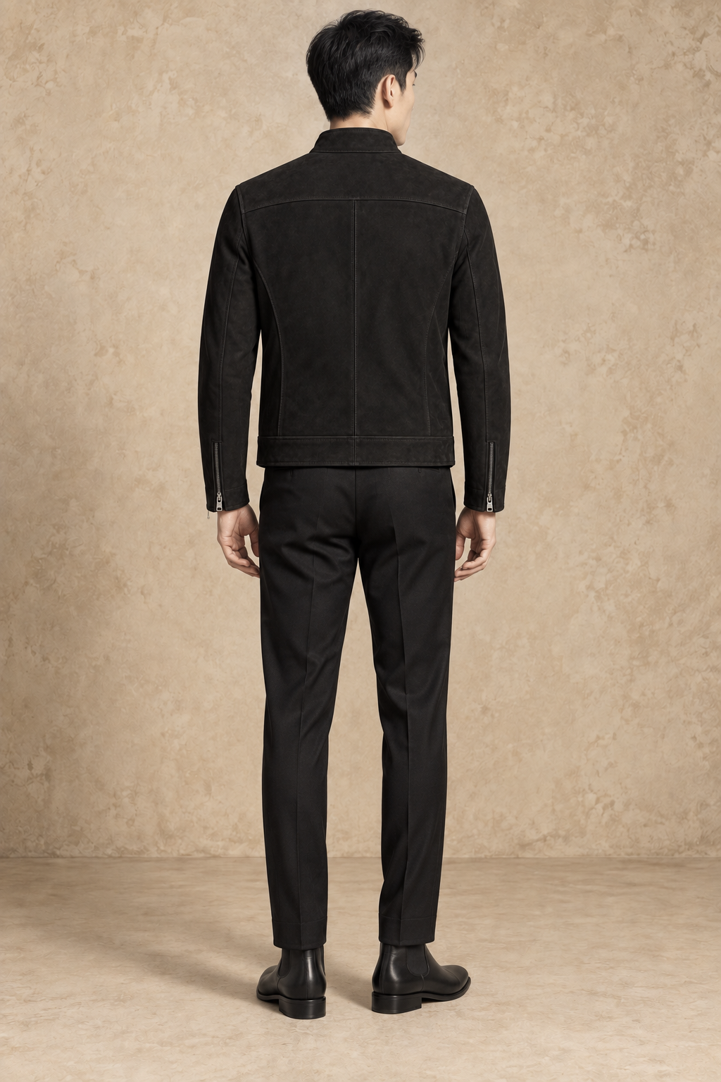 Blouson Daim — Noir — veste en daim Maison Varenne