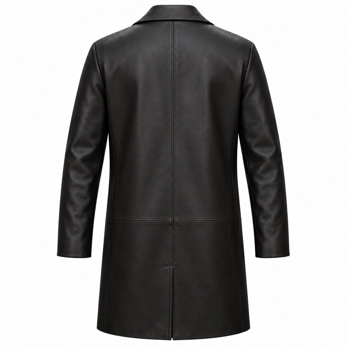 OSCAR — Manteau en cuir noir