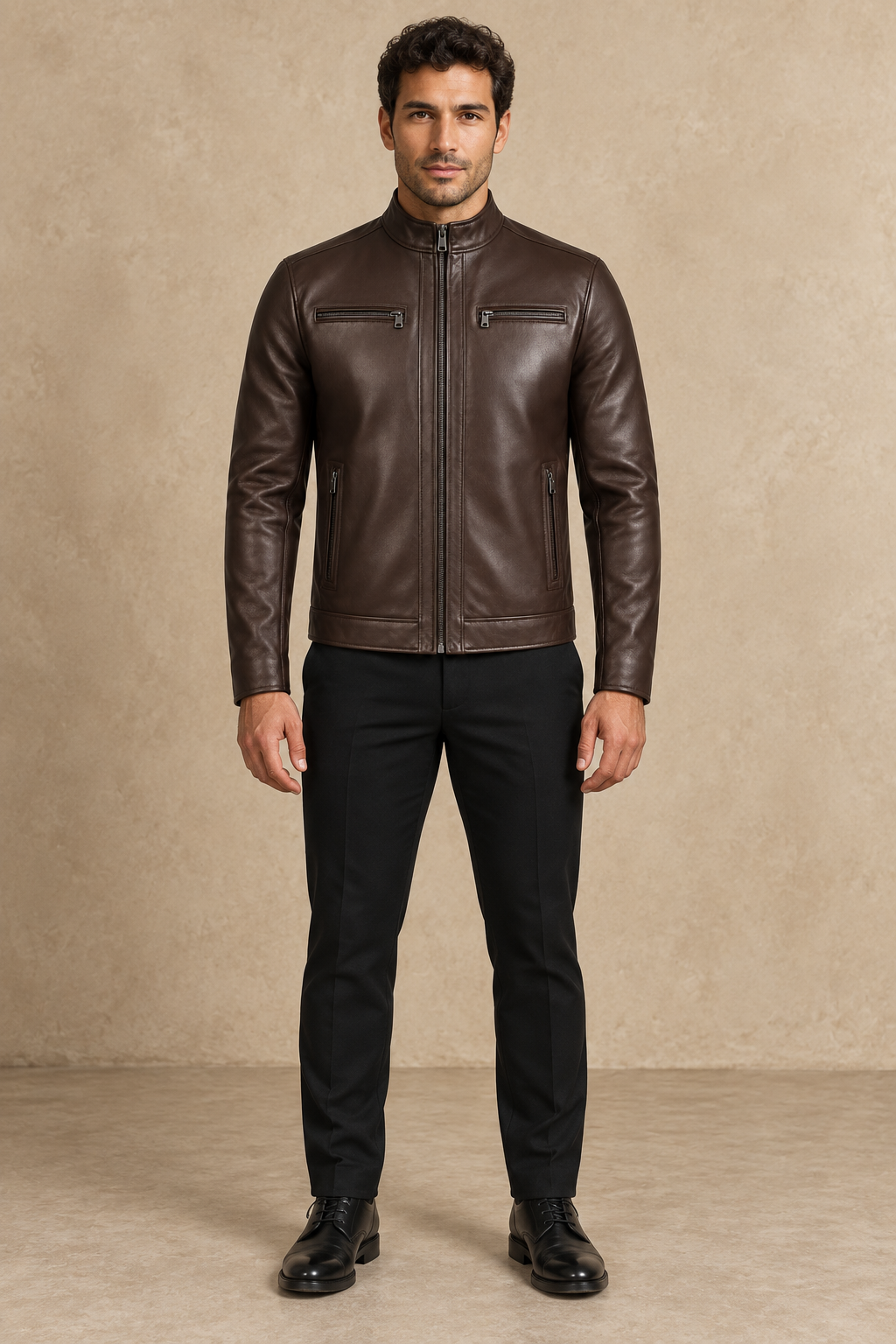 Racer Zippé ENZO — Brun foncé