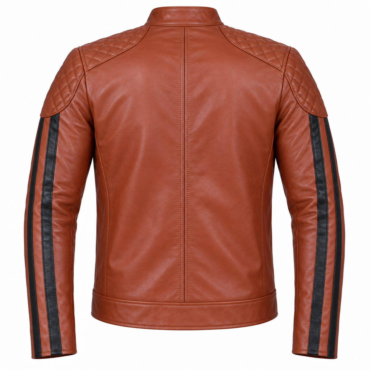 Racer Matelassé à bandes — Cognac
