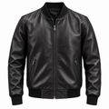 Bomber Cuir — Noir lisse