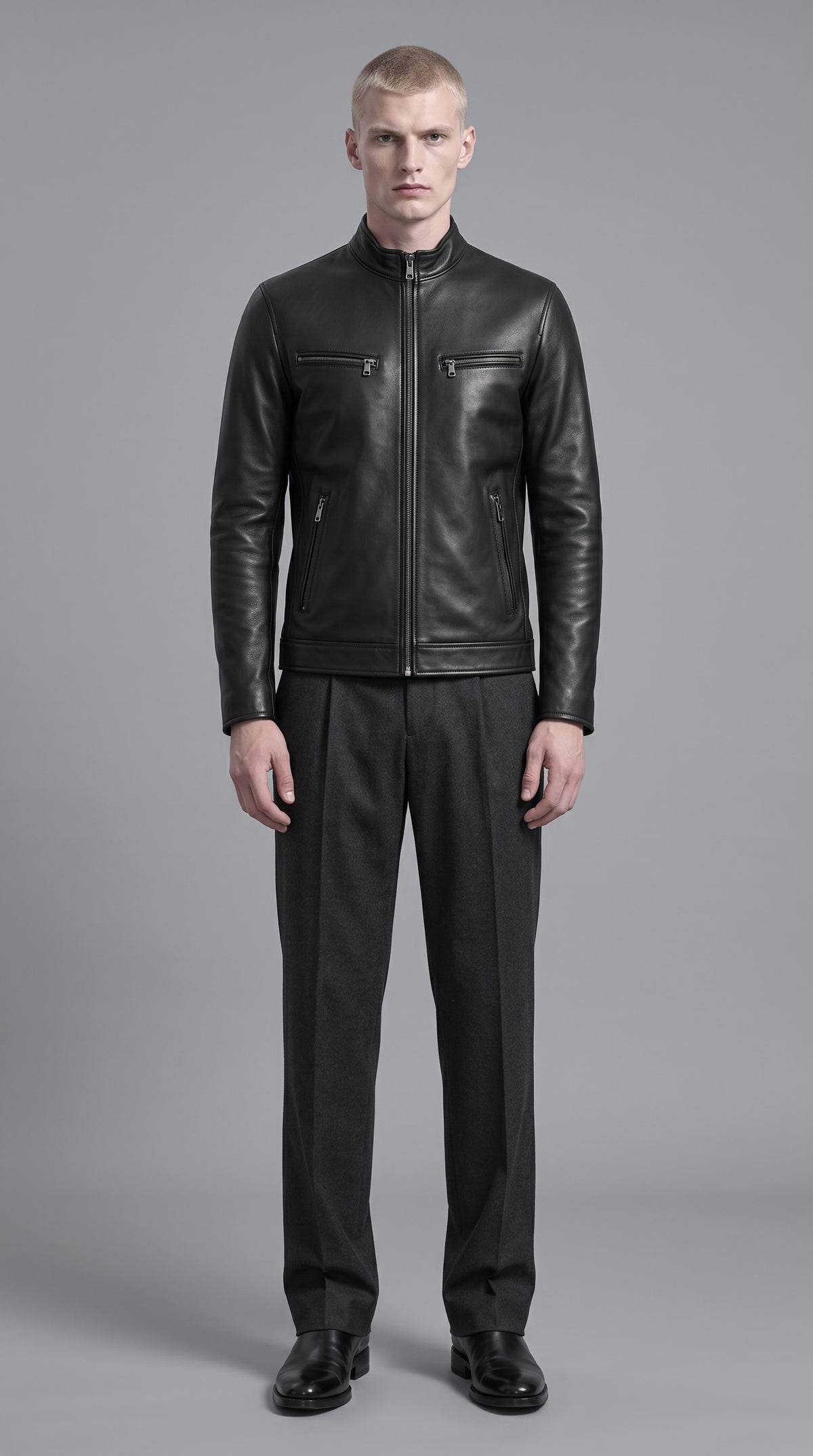 Blouson Zippé — Noir