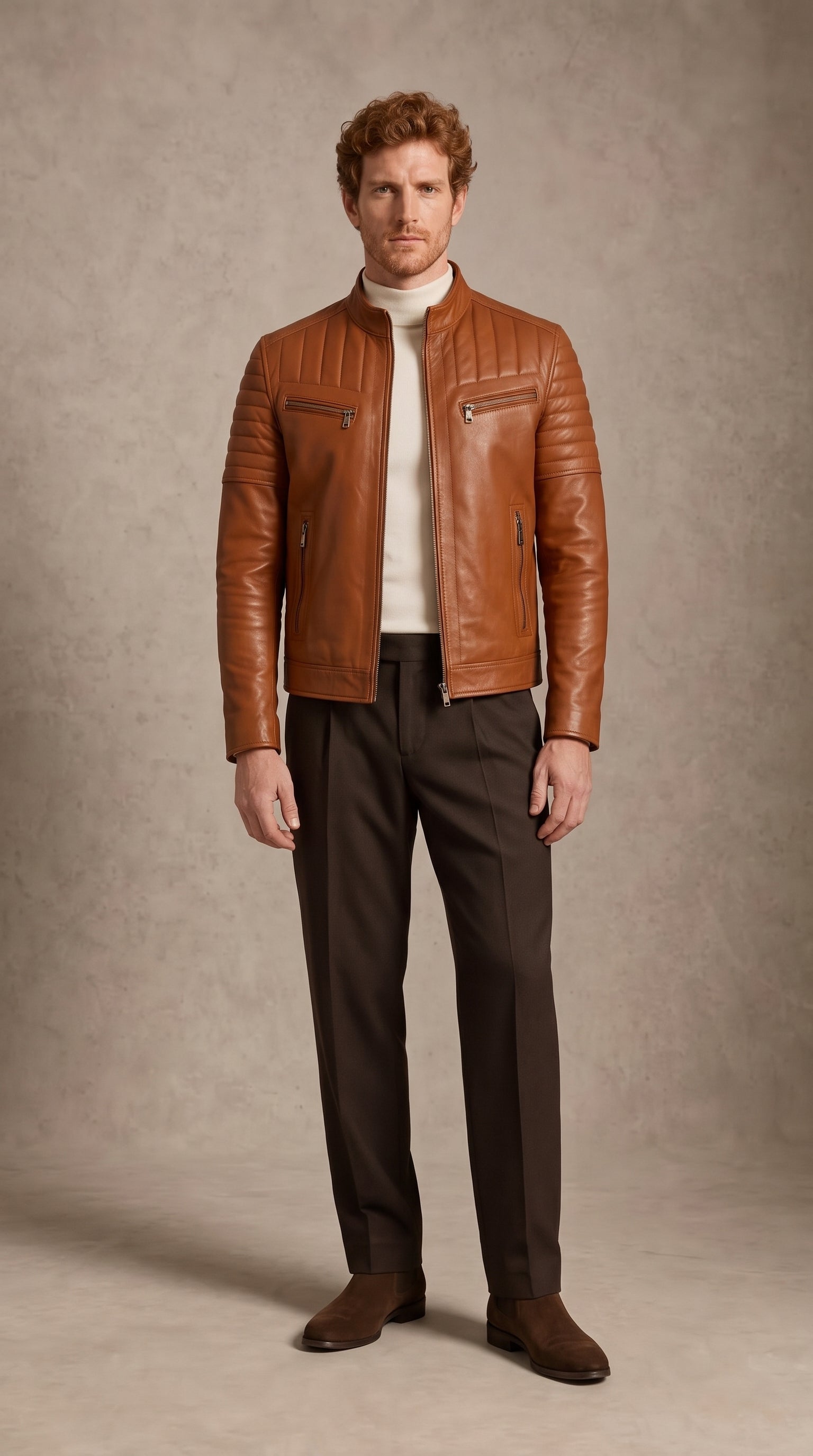 Racer Matelassé — Cognac