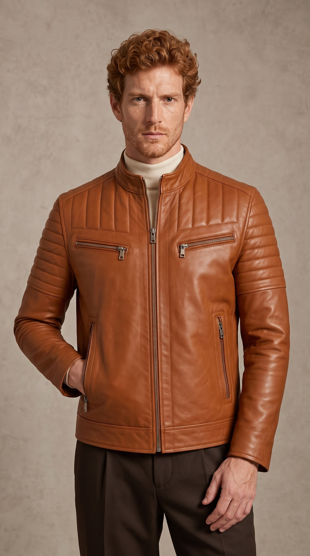 Racer Matelassé — Cognac