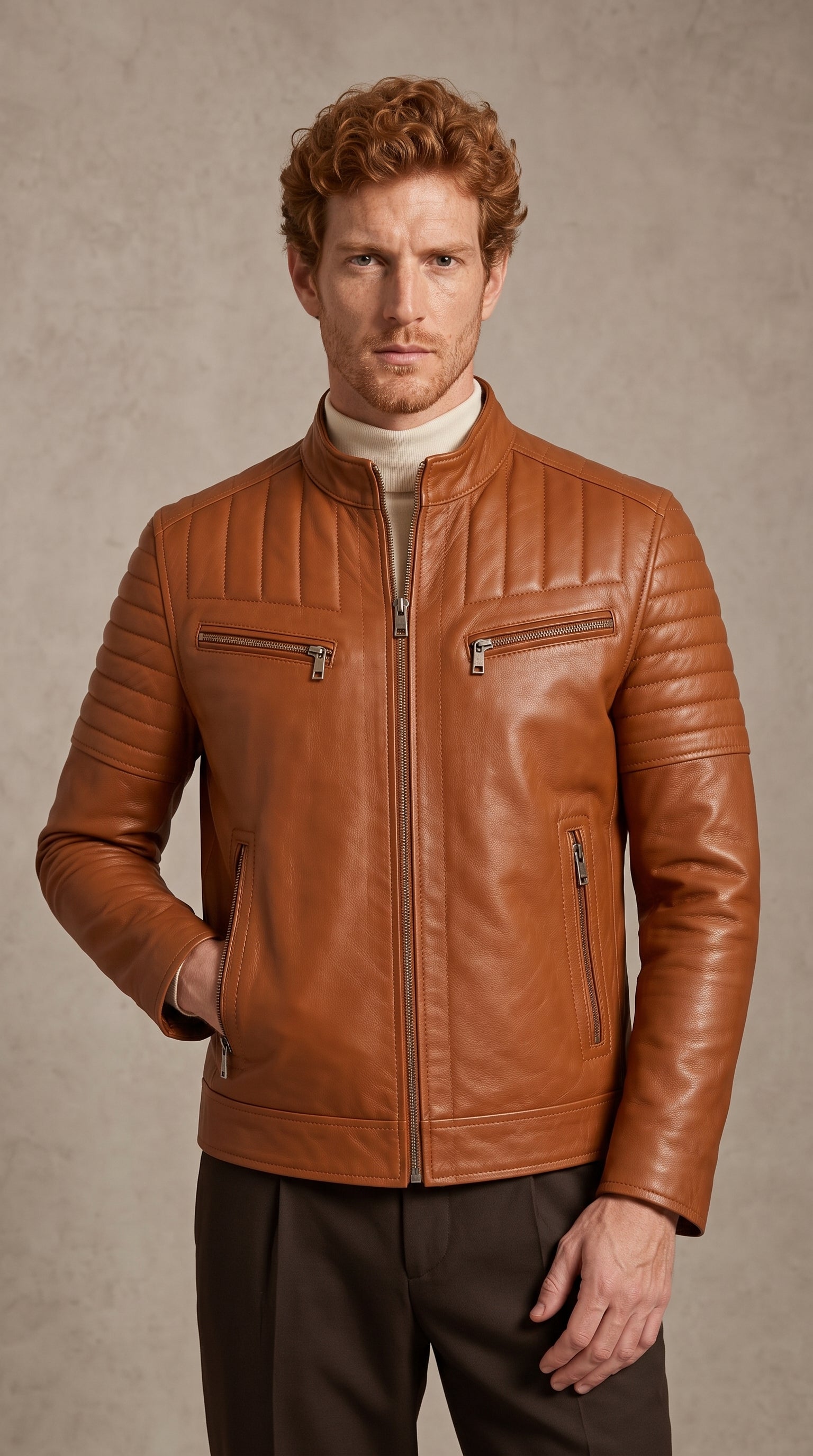Racer Matelassé — Cognac