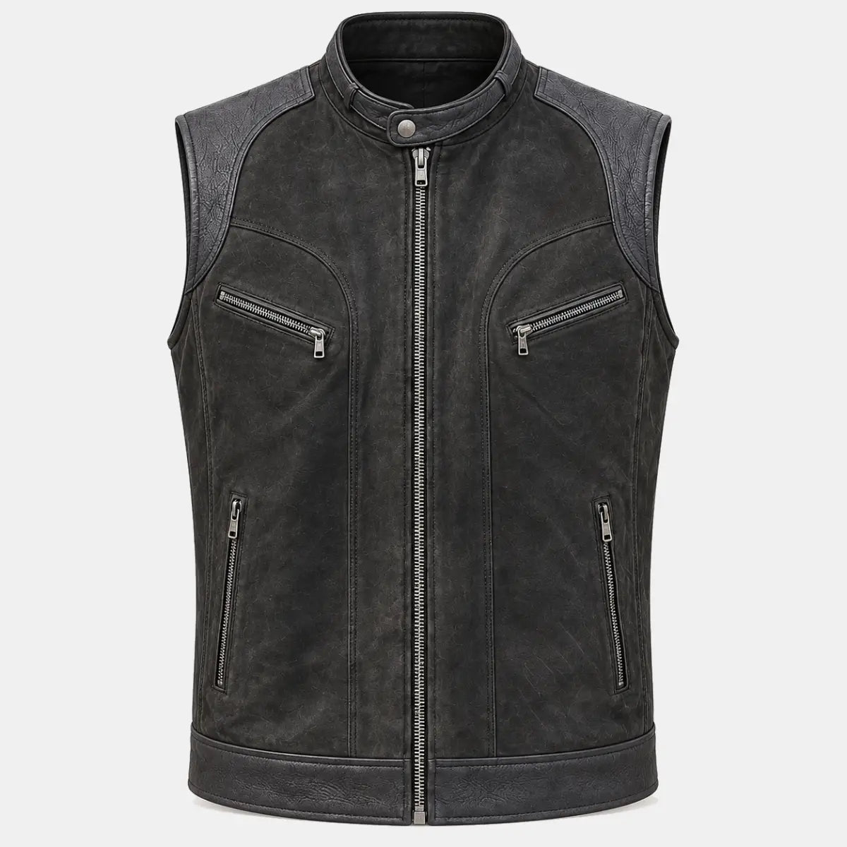 Gilet Racer — Anthracite délavé