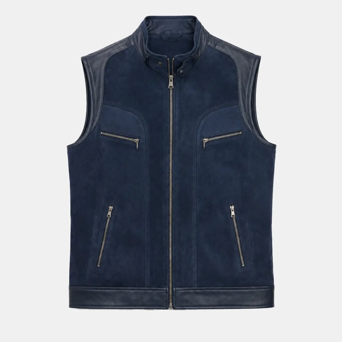 Gilet Racer — Bleu nuit daim