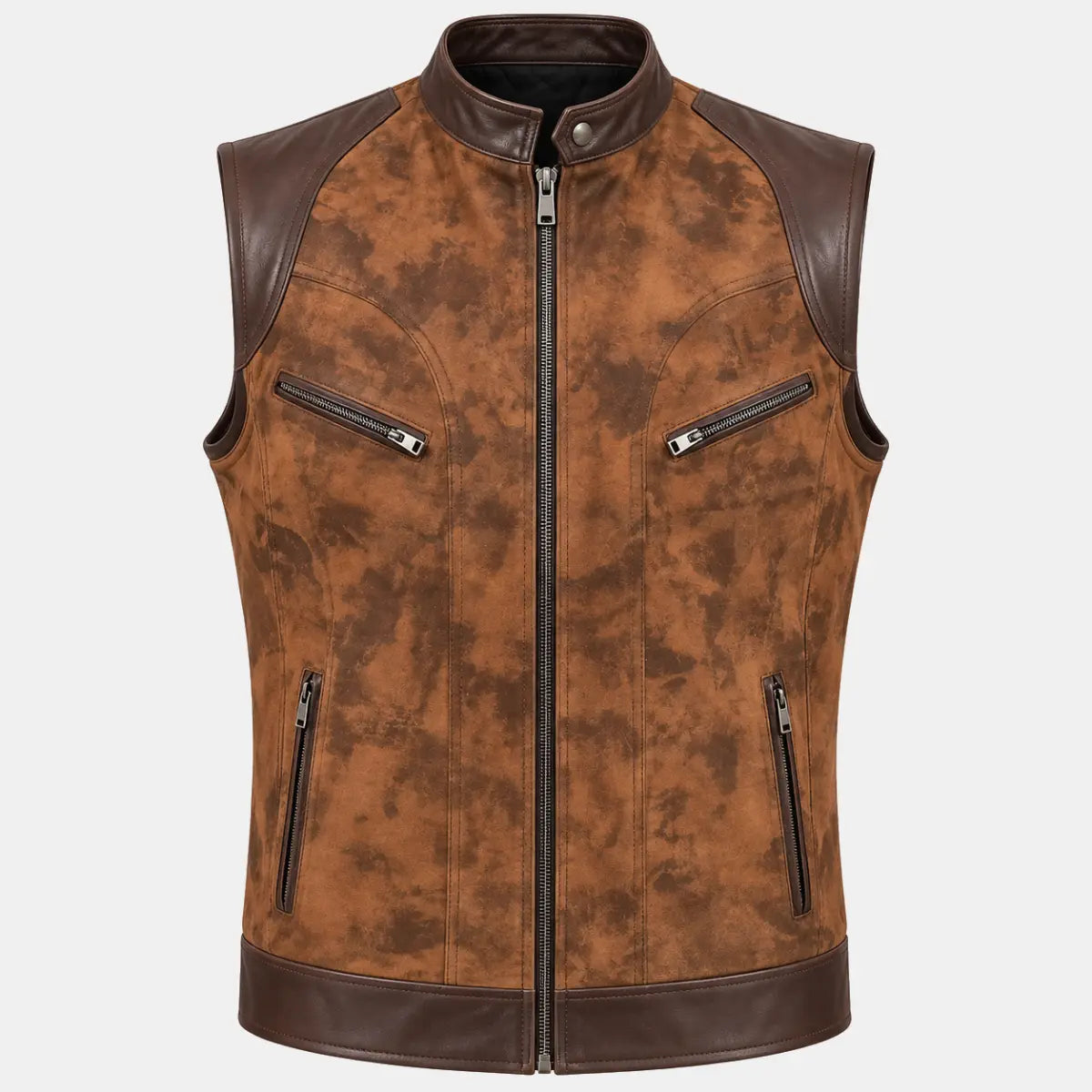 Gilet Racer — Camel patiné