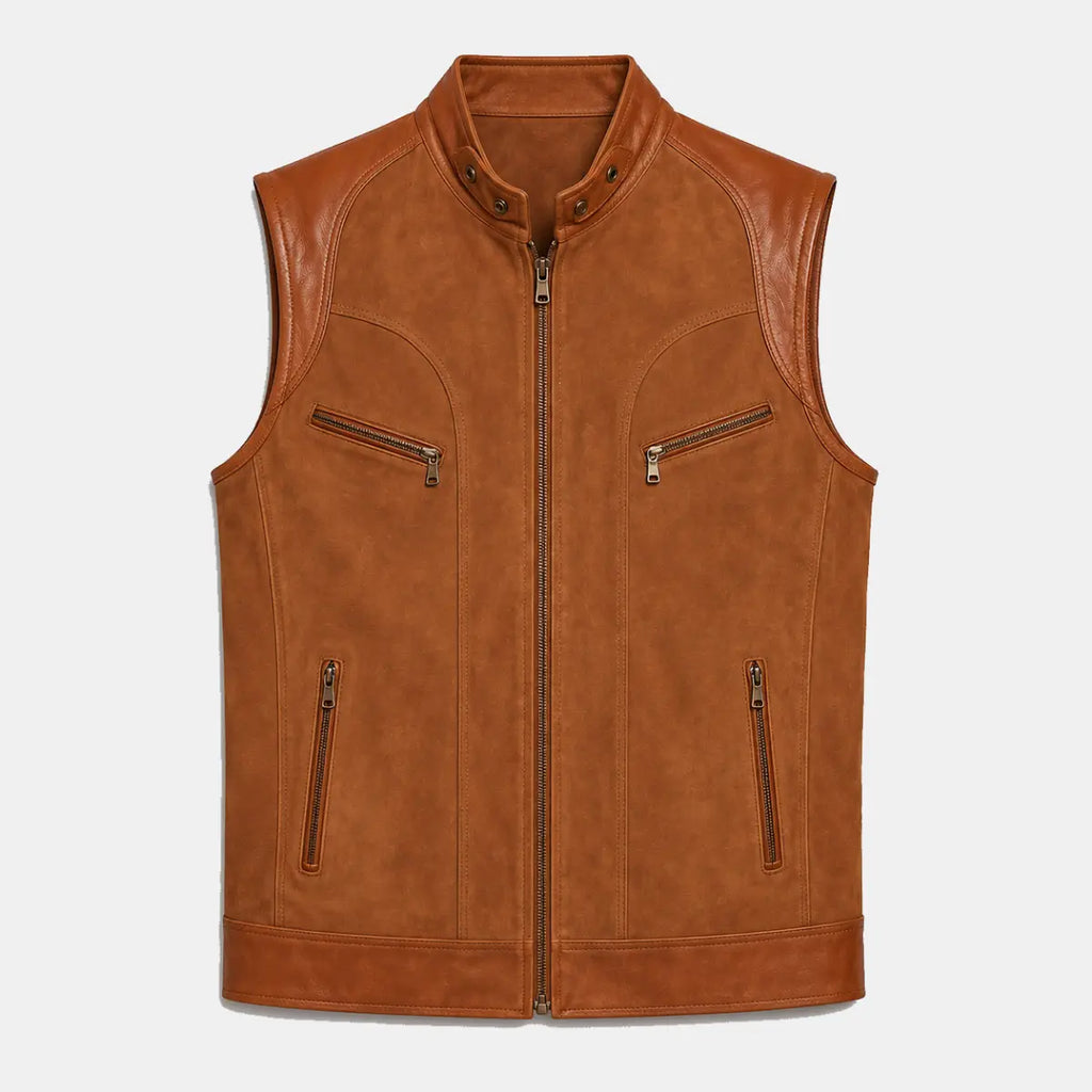 Gilet Racer — Cognac