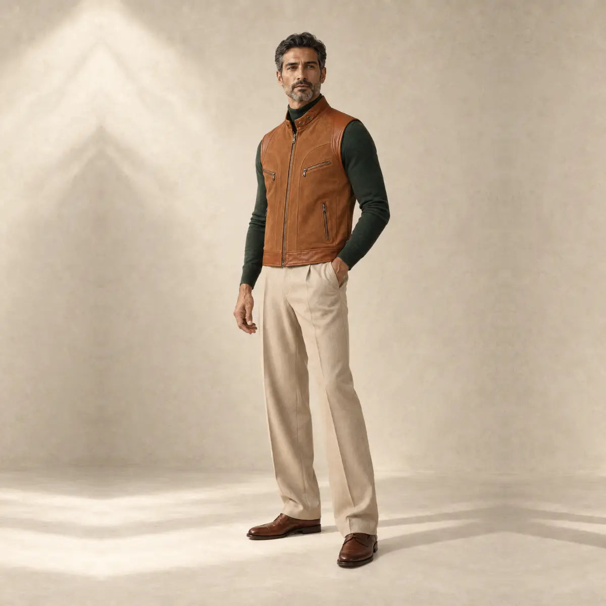 Gilet Racer — Cognac